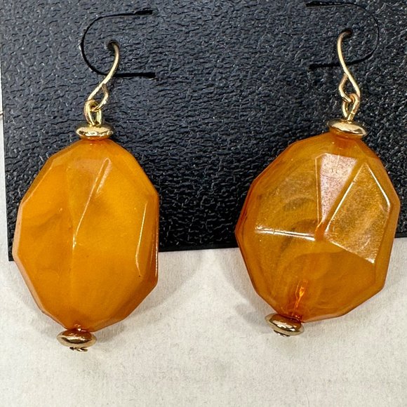 Ophelia Roe Women's Dangly Single Geometric Shaped Acrylic Wire Hook Earrings - Picture 3 of 6